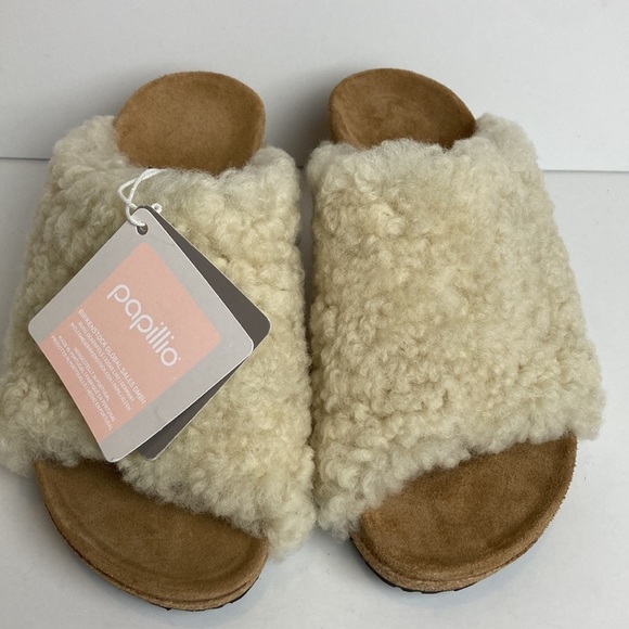 Birkenstock NWT Papillio Made in Portugal Namica Teddy Wedge Sandal 37 US 6 Boho - Picture 10 of 16